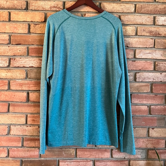 lululemon Metal Vent Tech Long Sleeve 2.0 Pullover in DELM/Teal Lagoon Size XXL - Picture 2 of 6